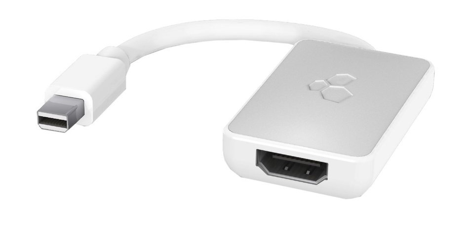 Kanex iAdapt Mini DisplayPort / Thunderbolt to HDMI Adapter with Audio Support for Apple MacBook, iMac, Mac mini... N2