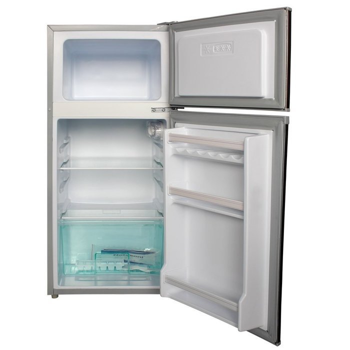 102L Double Door Upright Top Freezer Milk Fruits Beer Beverages Refrigerator Cooler Home Compact Fridge 3.6 Cubic...