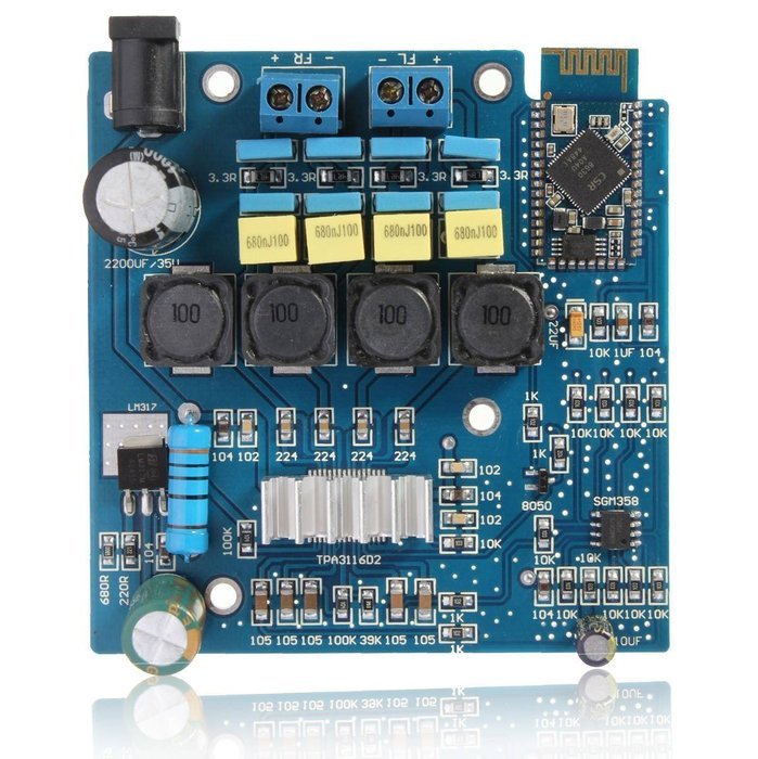 INSMA TPA3116 Bluetooth Amplifier Board Class D 50W*2 Amp Board CSR4.0