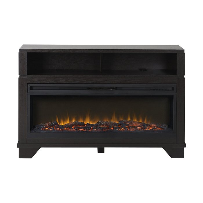 Homestar Nereto 48" Wide Media Fireplace in Black N4