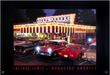 LED 12 Inch x 18 Inch Picture Steak & Shake