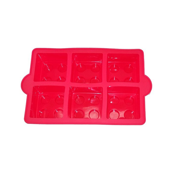Building Brick Silicone Ice Cube Tray, Jello, Gummy Candy & Cake Baking Mold For Lego Lovers (3 Pack)