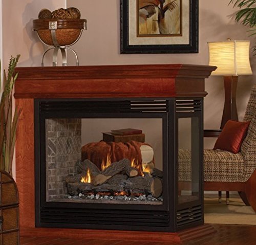 Tahoe DV Peninsula Premium 36 Fireplace with Barrier Screen, NG