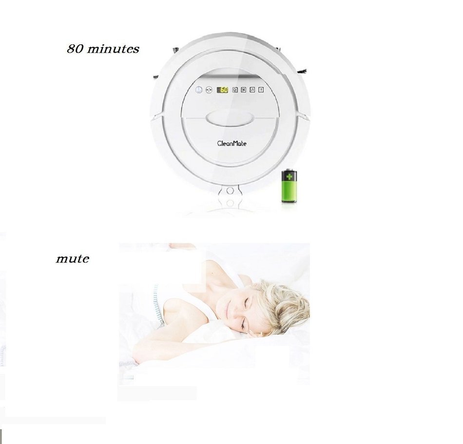Revesun Q5 White 2016 New Hot Intelligent Robotic Vacuum Cleaner Self Charging Wet Mop Floor Cleaning Robot Auto... N3