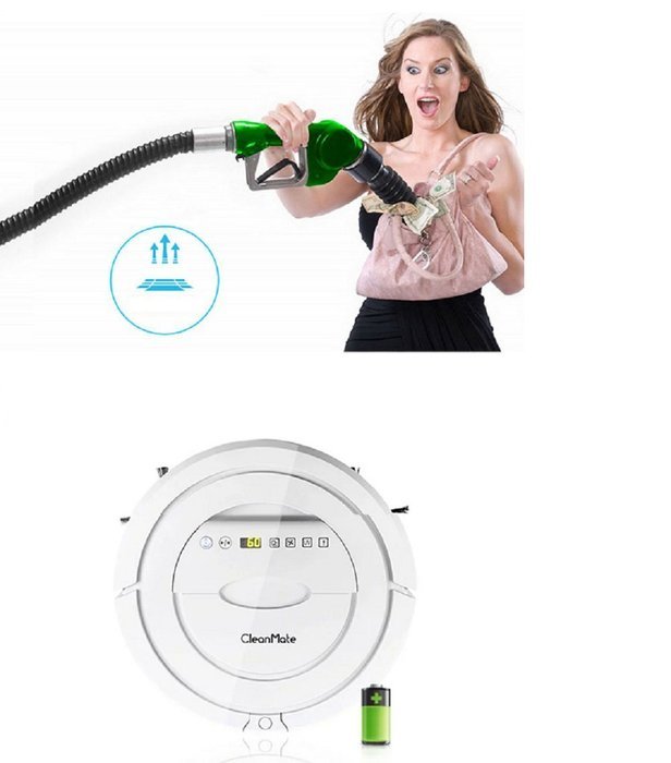 Revesun Q5 White 2016 New Hot Intelligent Robotic Vacuum Cleaner Self Charging Wet Mop Floor Cleaning Robot Auto... N5