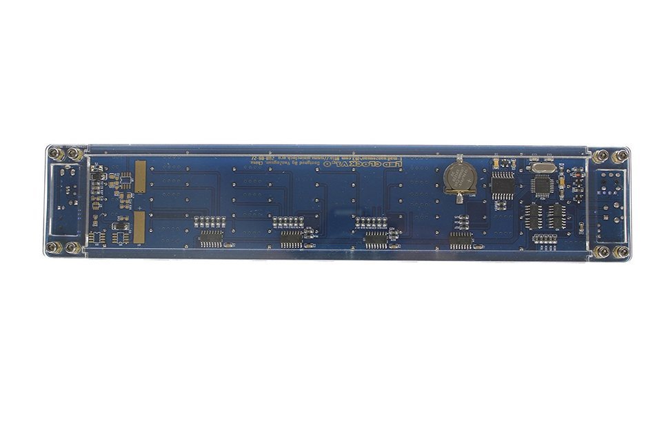 INFMETRY LED Dot Matrix Digital Clock-Date and Temperature Display-Custom Word Display N3
