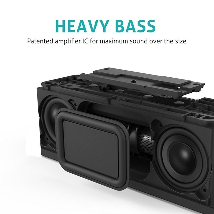 Meidong Universal Water Resistance QQChocolate Portable V4.0 Wireless Bluetooth Speaker with 10W Dual Driver and... N5