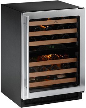 U-Line : 2275ZWCS-00 24" Undercounter Wine Refrigerator Captain 43 Bottles - Reversible Hinge - Stainless Steel