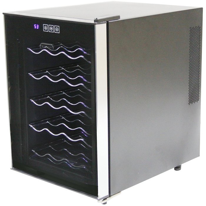 Whynter 20 Bottle Thermoelectric Wine Cooler with Black Tinted Mirror Glass Door N3