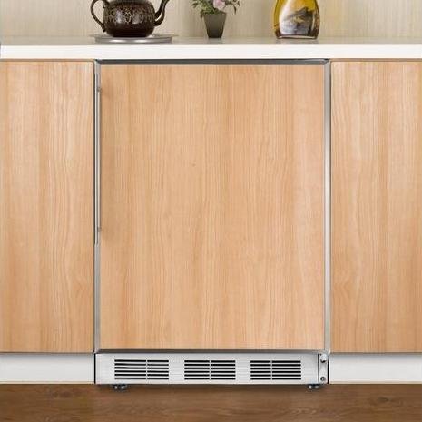 Summit AccuCold ALB-651 24" 5.1 cu.ft. ADA Compliant Built-in Capable Compact Refrigerator Cycle Defrost Zero... N2