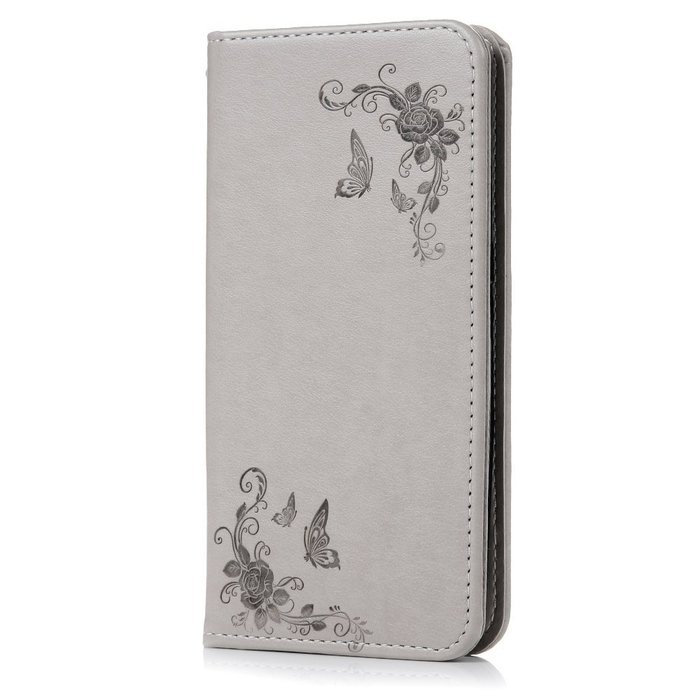 S7 Case,Samsung Galaxy S7 Case - Wallet Embossed Flowers Smart Magnetic Close High Quality Premuim PU Leather... N7