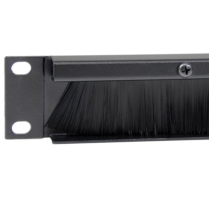 StarTech.com 2U Horizontal Finger Duct Rack Cable Management Panel with Cover CMDUCT2U Black N7