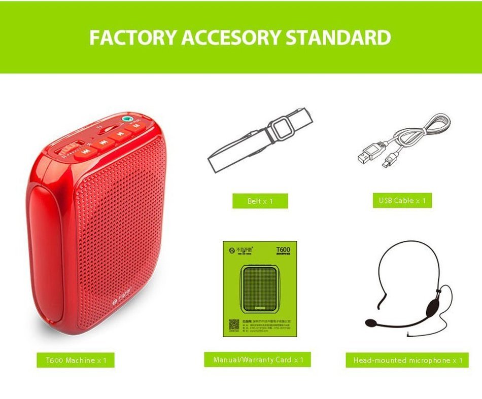 Chunnuan Portable PA Voice Amplifier Loud Soun Speaker Waistband With Headset Microphone Completely Hands free... N5