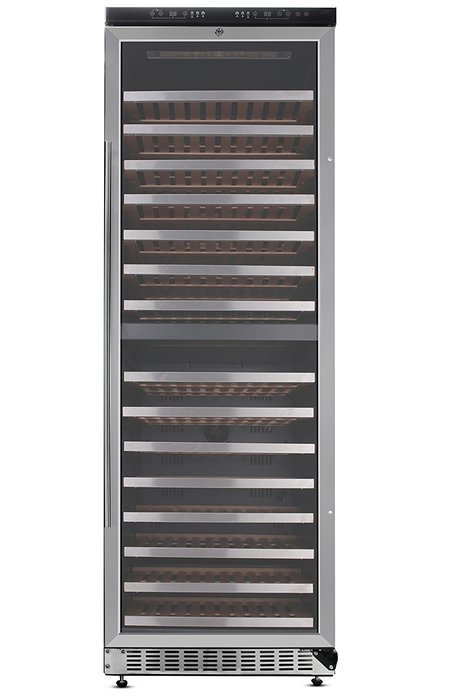 Thorkitchen JC-428B2EQ 156 Bottle Built-in & Free Standing Dual Zone Wine Cooler, Stainless Steel N2