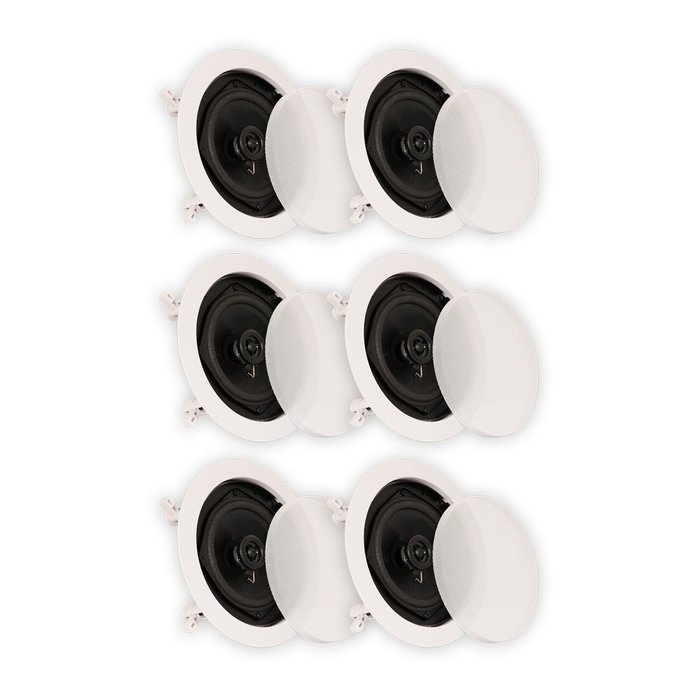 Theater Solutions CS5C In Ceiling Speakers Surround Sound Home Theater 3 Pair Pack 3CS5C N5