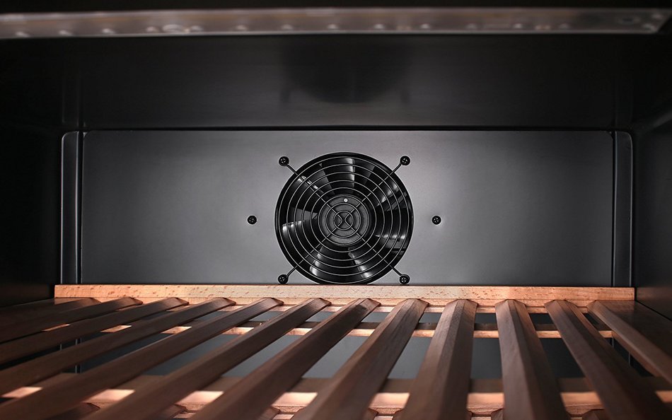 Thorkitchen JC-428B2EQ 156 Bottle Built-in & Free Standing Dual Zone Wine Cooler, Stainless Steel N4