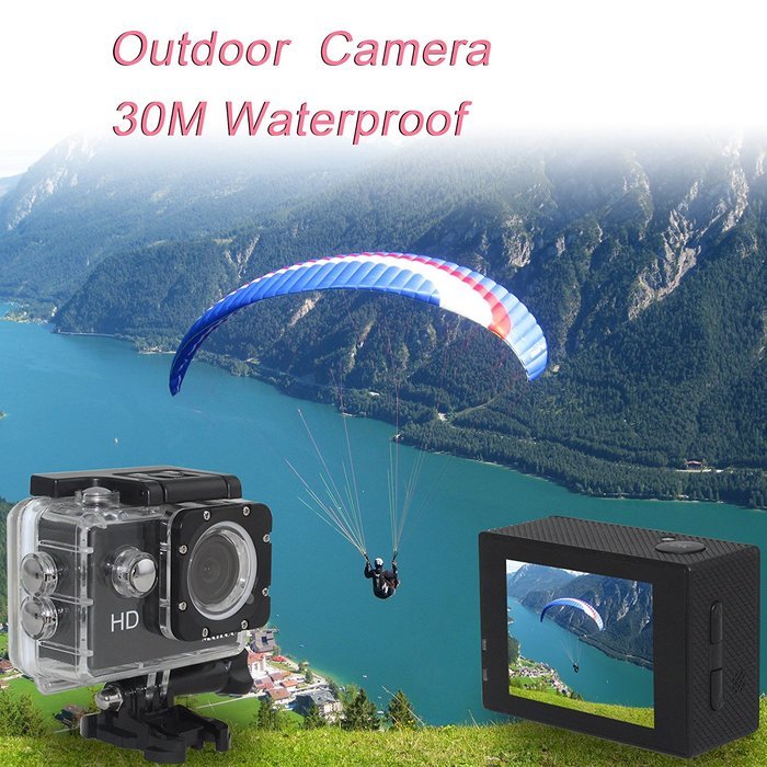 Matego 1080P HD Action Camera 30 Meters Underwater Video DVR Camera with 2 Inch Screen 150 Degree Wide-angle Lens... N6