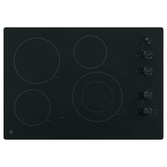 GE 30" Black Electric Cooktop