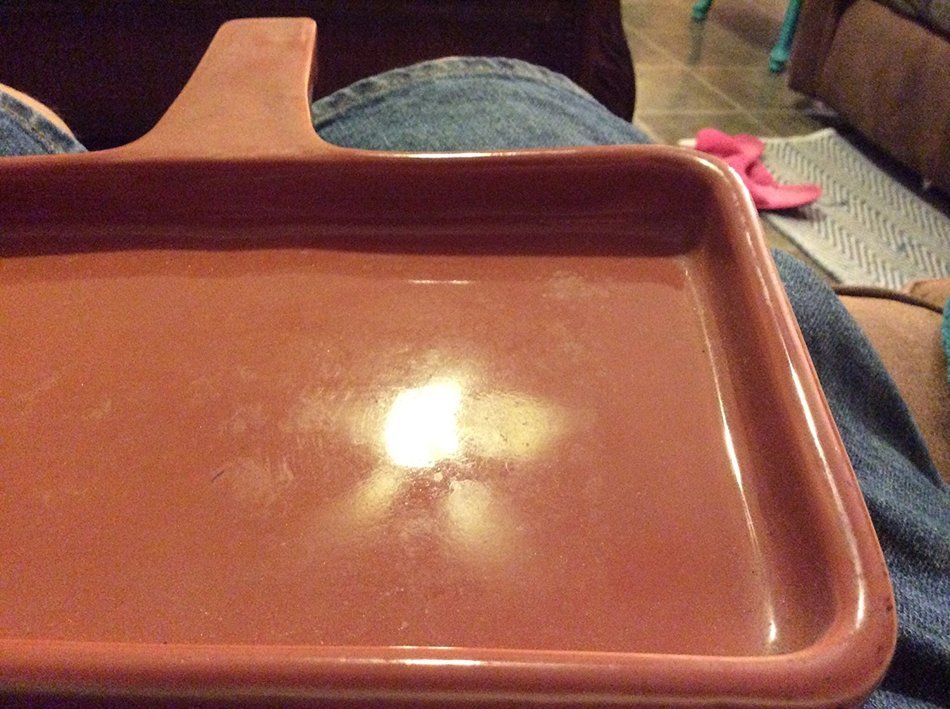 Vintage " Country Company " Ceramic Cornbread Baker