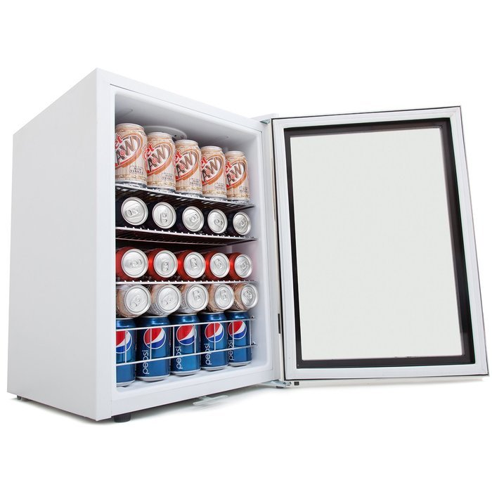 Whynter BR-091WS Beverage Refrigerator with Lock, 90 Can Capacity, Stainless Steel N4