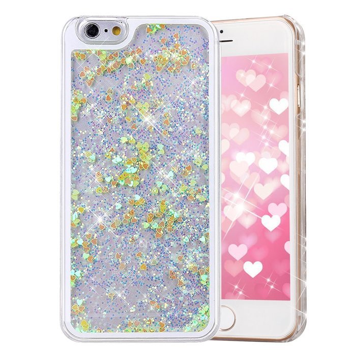 iPhone 7 Case, PHEZEN Christmas Tree Santa Claus Design Cool Quicksand Moving Stars Bling Glitter Floating Dynamic... N28