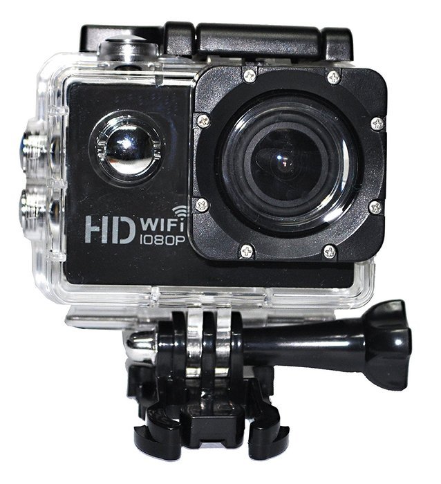 Lightning Strike Epic-ShotZ EZ2B1 Sports Action Camera with 1080p HD Wi-Fi and Multi Sport Accessory Bundle N2