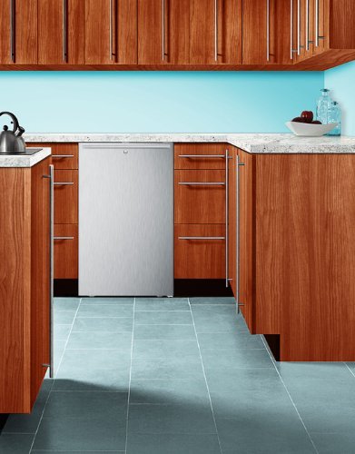 Summit FS407LBI7SSHH: Commercially listed 20" wide built-in undercounter all-freezer, -20(degree) C capable with... N2