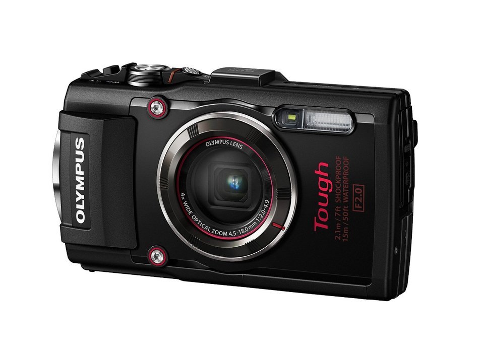 Olympus TG-4 16 MP Waterproof Digital Camera with 3-Inch LCD (Red) N10