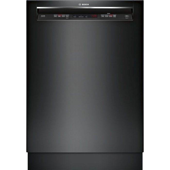 Bosch SHE53T56UC 300 24" Black Semi-Integrated Dishwasher - Energy Star