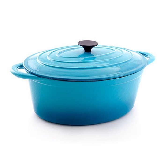 ENAMEL CAST IRON 5-QUART DUTCH OVEN BY SELECT HOME N3