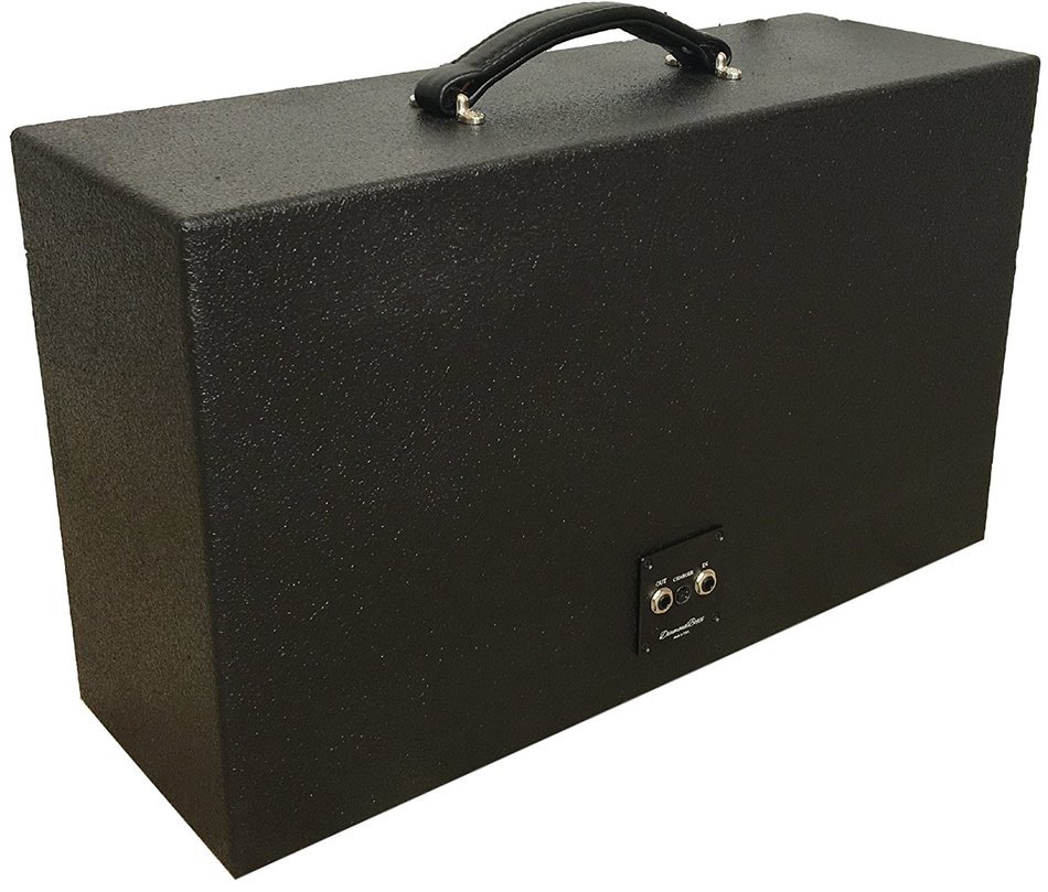 DiamondBoxx Model L Wireless BlueTooth Speaker / Boombox (Black with Blue Aluminum) N3
