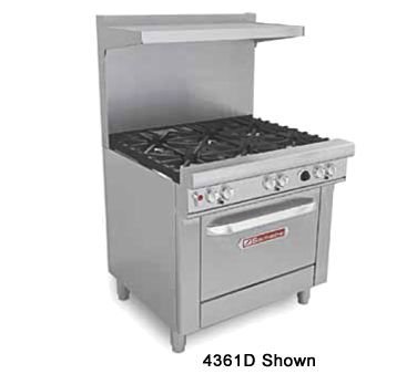 Southbend 400 Series Ultimate Restaurant Range 36" 4 Burner 12" Griddle Convection Oven - 4361A-1G