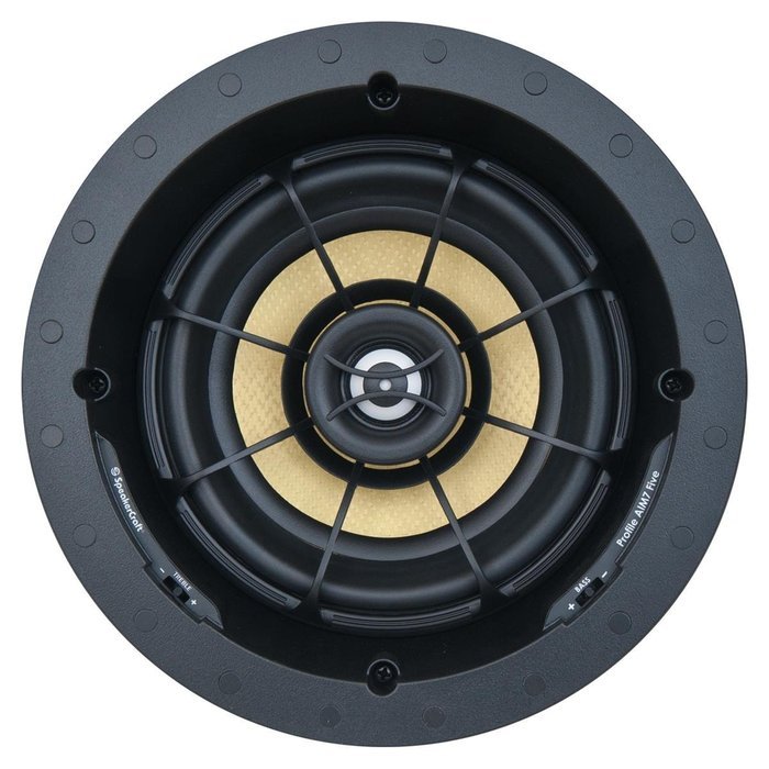 SpeakerCraft Profile AIM7 Five In-Ceiling Speaker with Aimable Woofer - Each (Black)