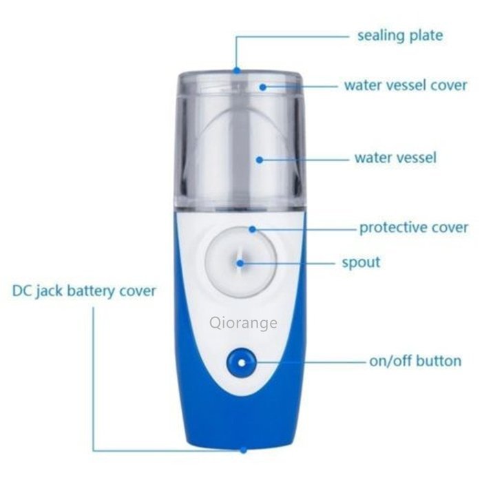 Qiorange Rechargeable Mini USB Inhaler / Pocket Handheld Nebuliser Respirator Ultrasonic Humidifier for Adult... N3