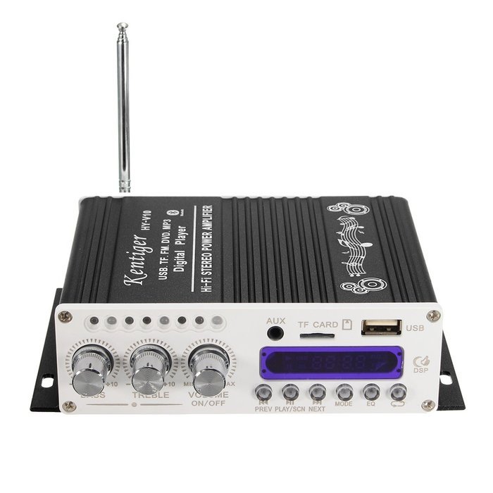Bluetooth Car Amplifier, ELEGIANT Mini Hi-Fi Stereo Audio AMP with Remote Control,Support FM/MP3/TF/USB/DVD for... N10