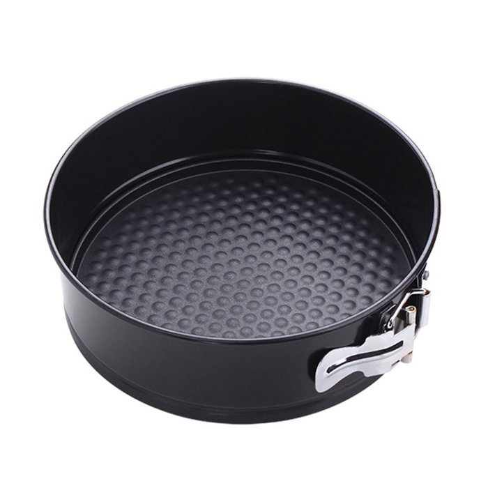 Gabkey 7 inch circular Springform interlocking and leak-proof seal carbon Cake Pan N9
