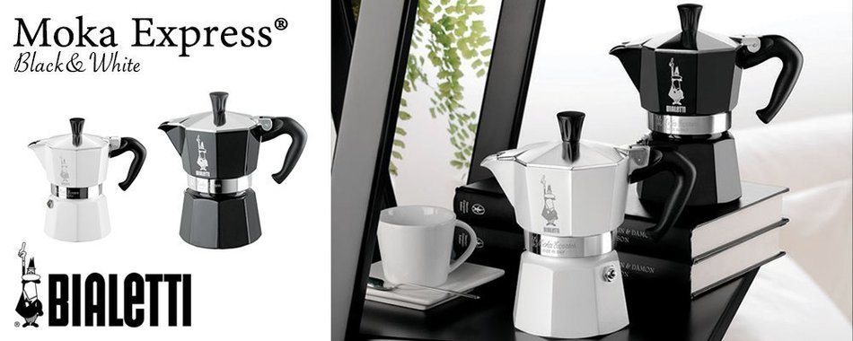 Bialetti: Moka Express 1-Cups BLACK lacquered [ Italian Import ]