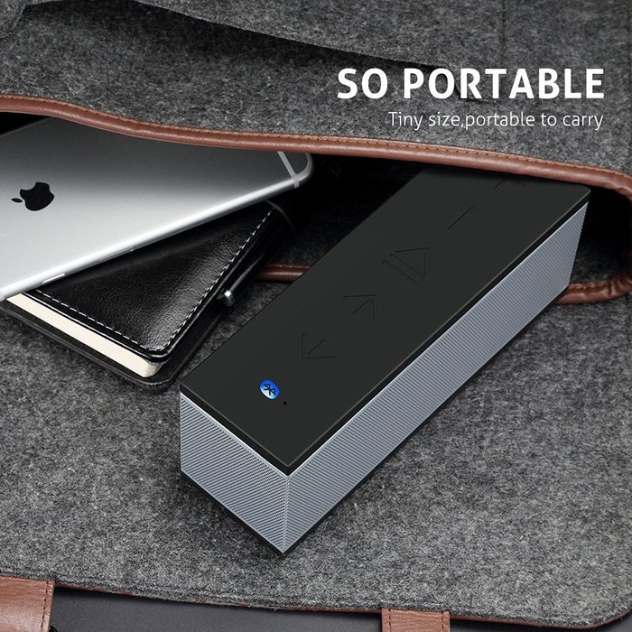 Meidong Universal Water Resistance QQChocolate Portable V4.0 Wireless Bluetooth Speaker with 10W Dual Driver and... N7
