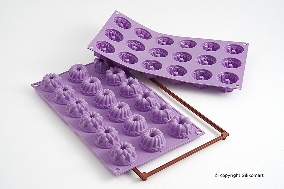 Silikomart Silicone Fancy and Function Bakeware Collection Minis Cake Pan, Fantasy, Assorted