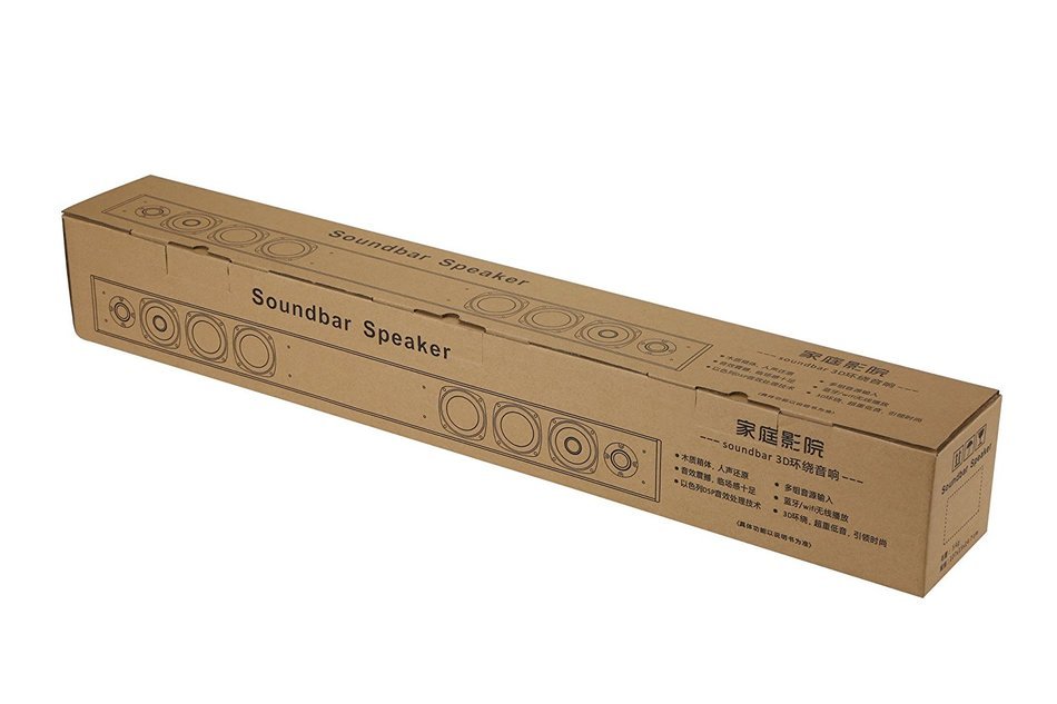 HomeBot Bluetooth 4.1 channel 3D Sound Bar with wireless Subwoofer,Home Theater Speaker System (Black