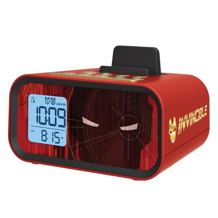 Iron Man Dual Alarm Clock Speaker System (MR-M23) N5