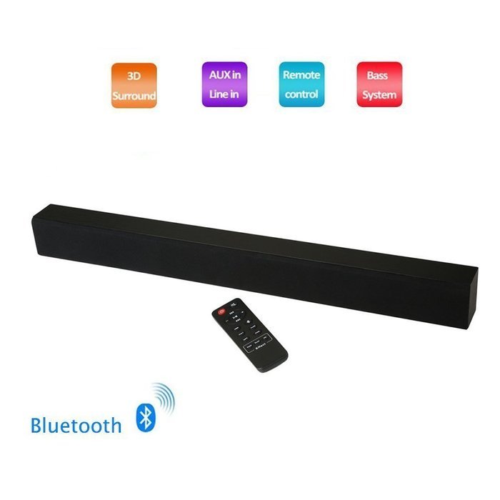 HomeBot Bluetooth 4.1 channel 3D Sound Bar with wireless Subwoofer,Home Theater Speaker System (Black N2