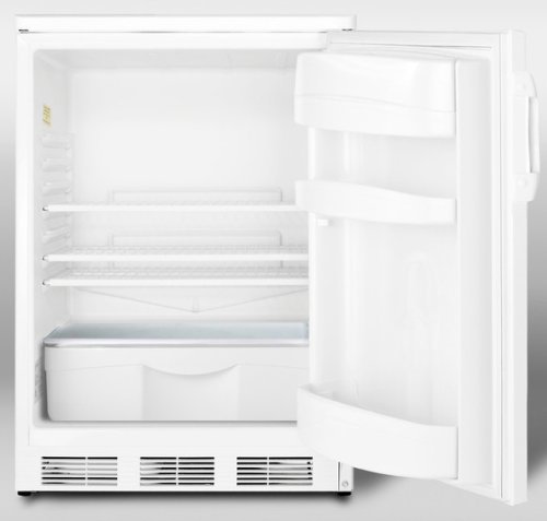 Summit FF6L7BI 24" Built In Undercounter Refrigerator with Auto Defrost and Lock FF6L7BI