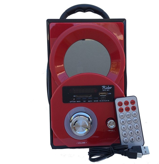 Rider Portable SD/USB Digital Speaker Multimedia Music Boombox Player-891R