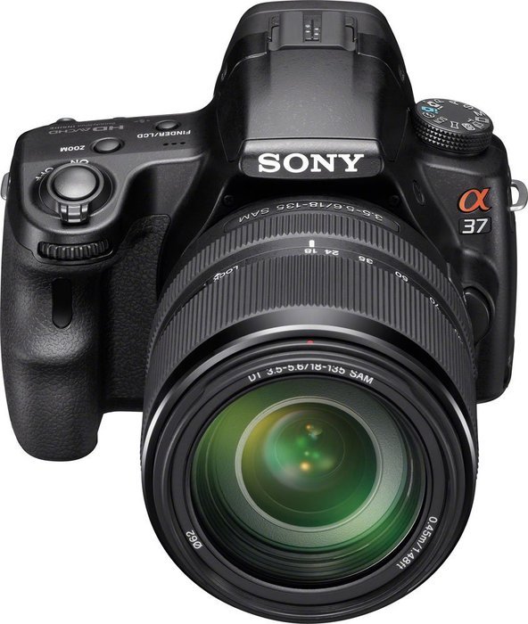 Sony Alpha SLT-A37K 16.1 MP Exmor APS HD CMOS Sensor DSLR with Translucent Mirror Technology and 18-55mm Lens... N3