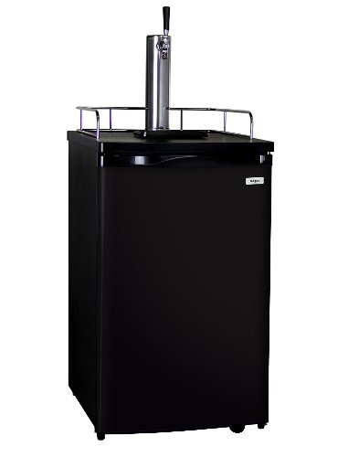 Kegco Full-Size Homebrew Kegerator Dual Faucet Ball Lock Keg Dispenser Black N6