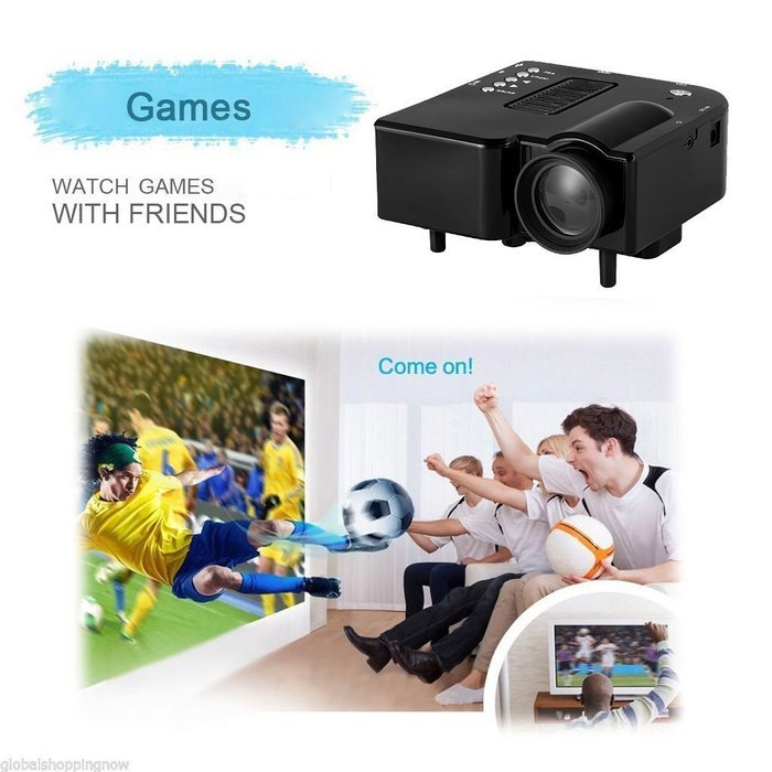 OEM B1 LED LCD (QVGA) Mini Video Projector - US Version (Includes Warranty) - Black (FP3224B1) N2