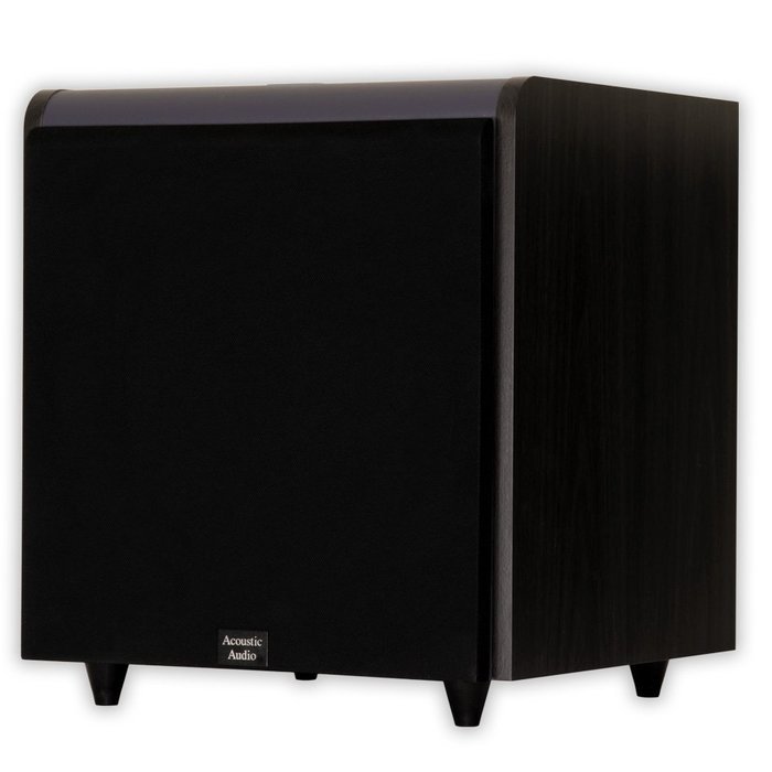 Acoustic Audio HDSUB12-Black Home Theater Powered 12" Subwoofer Black Front Firing Sub N2