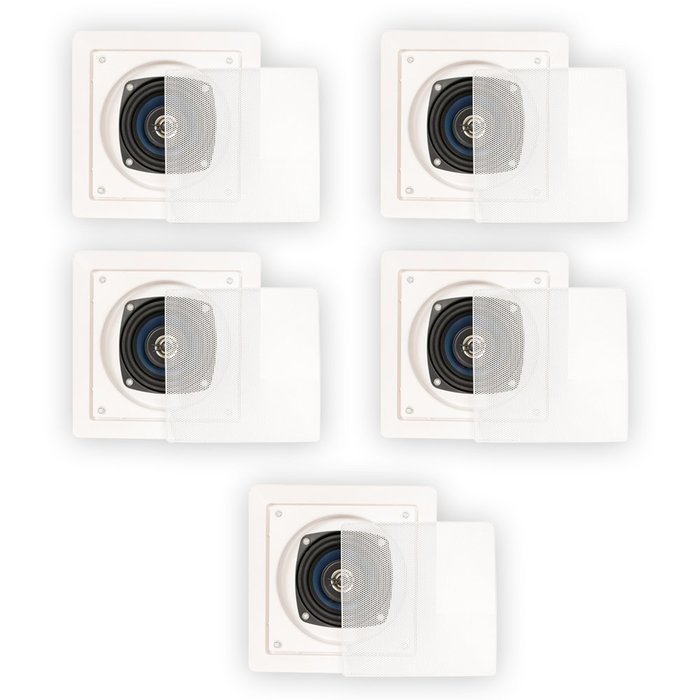 Blue Octave LS42 In Wall In Ceiling Speakers Home 1050 Watts New 5 Speaker Set LS42-5S