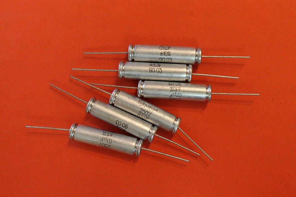Capacitor Paper MBM 250V 0.1uF USSR 20 pcs